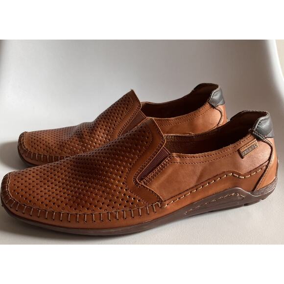 Pikolinos Azores 06H-3126 Driving Shoe Men EU 42 US 9-9.5 Brandy Leather main image 5